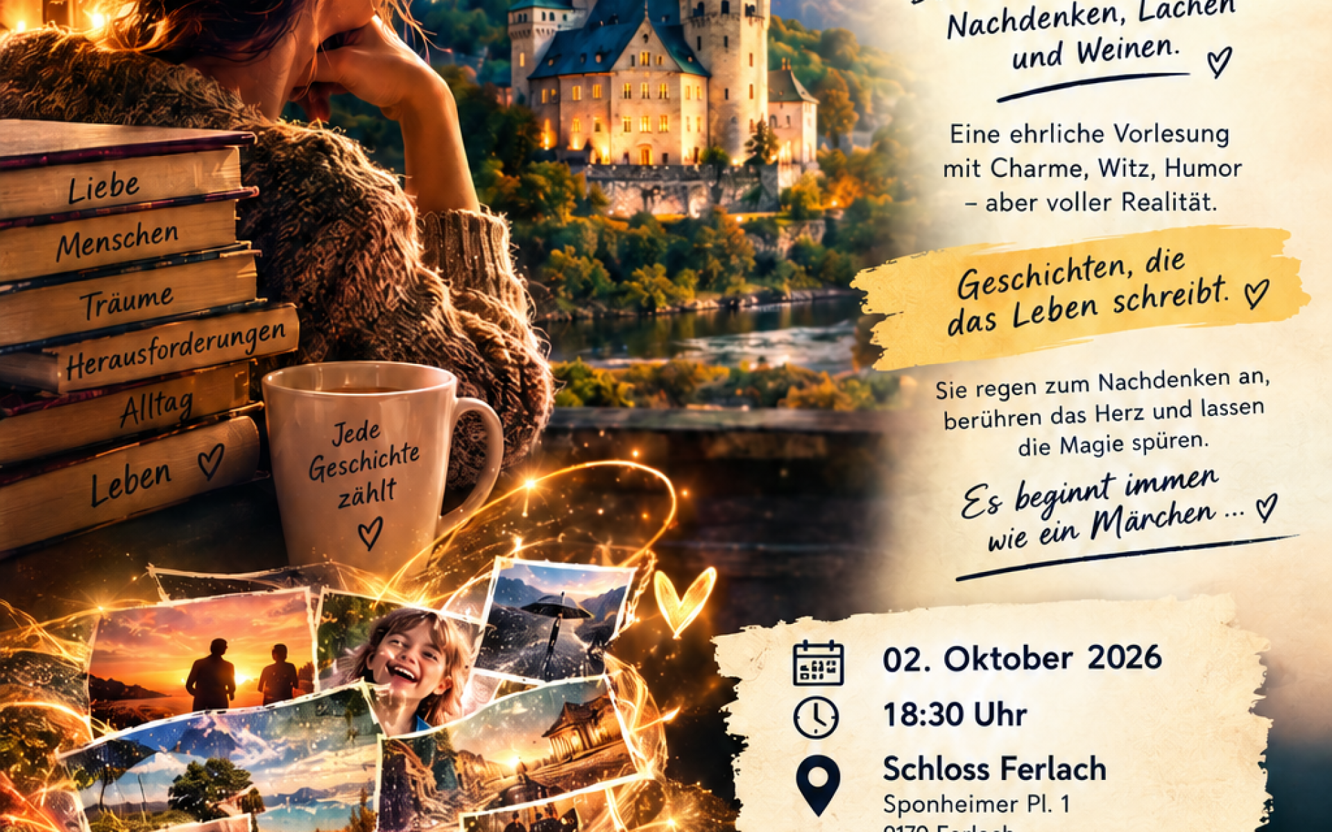 Plakat der Lesung am 2. Oktober 2026